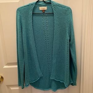 Sonoma Aqua Sweater, size Medium